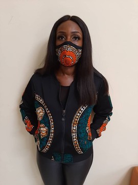 UNISEX Bomber Jacket, Ankara/Dashiki Bomber jacket
