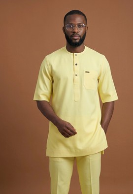 Yellow Dashiki Suit