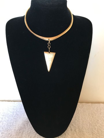 Collier en laiton / tour de cou en laiton / collier de déclaration
