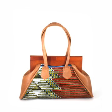 Sac à main Yaa Serwaa (marron) Ankara