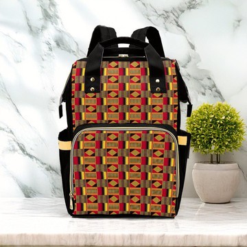 Traditional Kente Backpack | Ghanaian Fashion | Diaper Bag