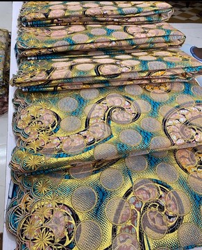 Embroidery Grand Glitter Super wax Vlisco/ Ankara Print
