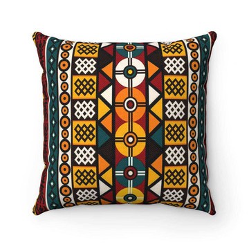 (2 Sets) - Tribal Pillow Covers African Decor Mudcloth Print (MORE SIZES AVAILABLE)