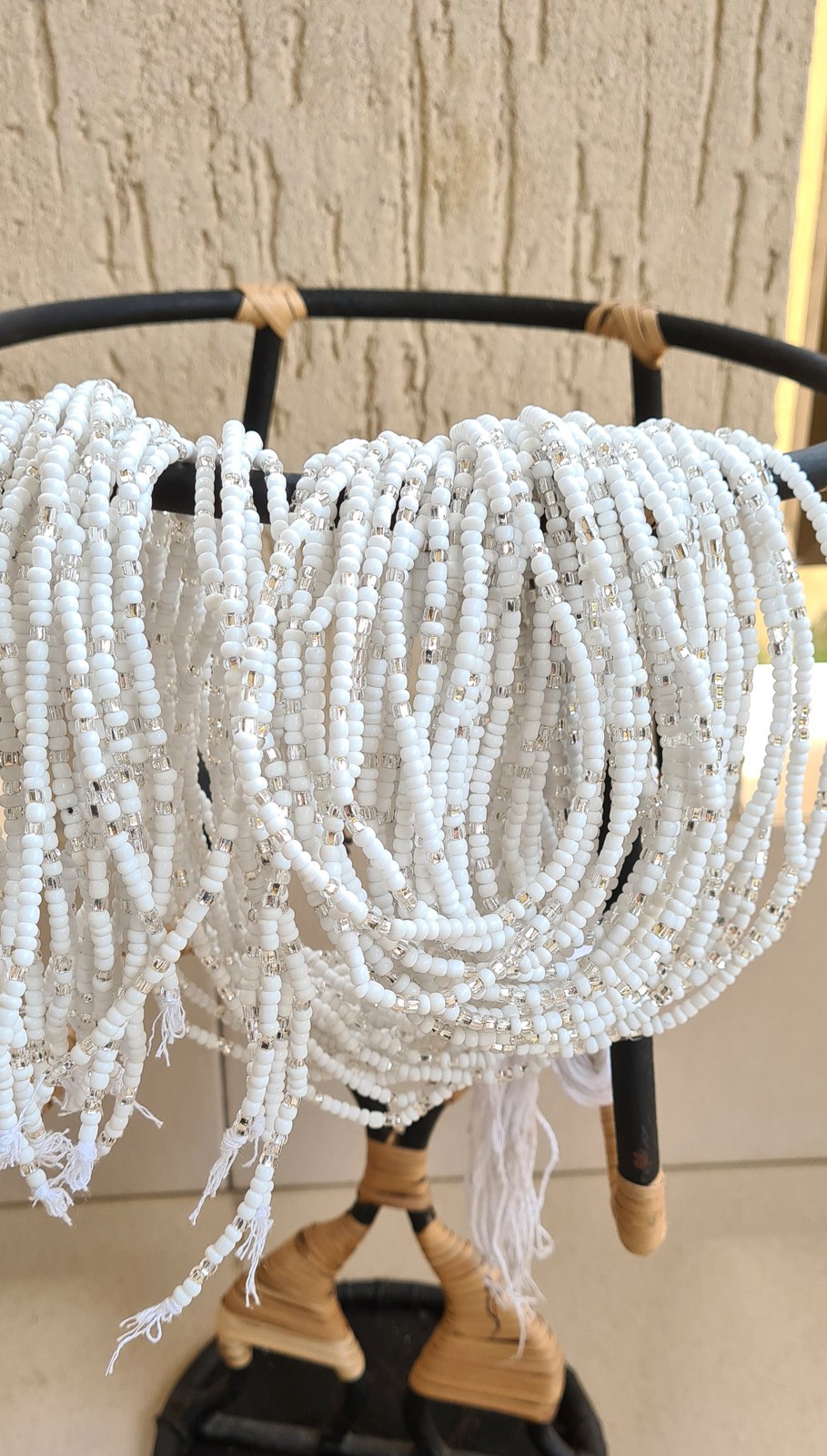 Ivoire Blanc Vif 5.75  Chaînette Embrasse Victorien Soie [Invidual