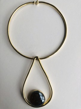 Elegant brass necklace, gift for a loved one