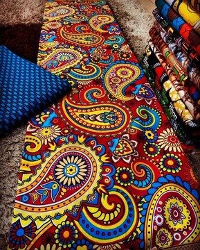 Swaga ankara fabric 💯 cotton 6 yards