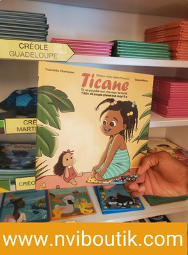 Ticane and her doll with corn hair