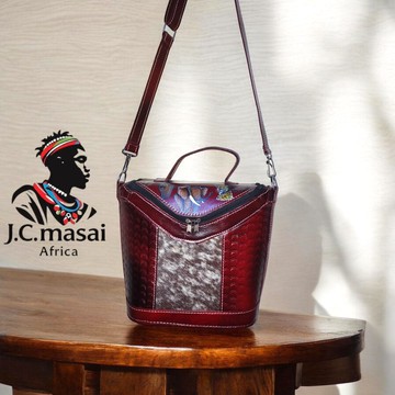 Pure leather handbag