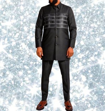 Black men 2pieces kaftan