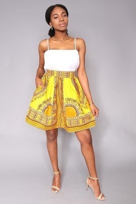 Biyi adensecret african print ankara skirt