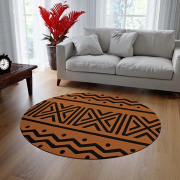 Zigzag Round Rug Living Room Elegance Carpet Colorful (LARGER SIZES AVAILABLE)