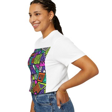 Ankara Print Multi Colour T-Shirt | African Print Graphic Tee