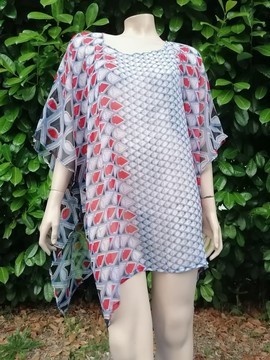Chiffon beach tunic / mini makeba "The sublime"