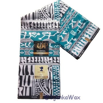 Tissu pagne Ndop Toghu Cameroun en coton léger 2 yards