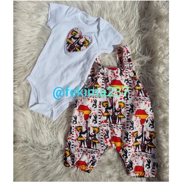 baby overalls and bodysuit set