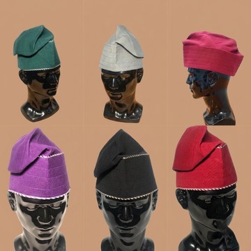 Collection de coiffes traditionnelles africaines multicolores pour hommes
