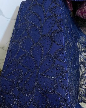 Beaded lace, fabric for wedding, lace for wedding dress, lace   (5 yards )