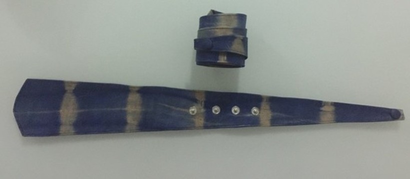 Bracelet en cuir bleu