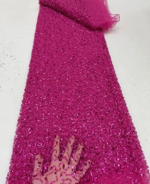 Beaded Lace fabric 5 yards