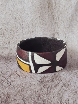 Bracelet YEMOJA "M" BOGOLAN en WAX tissu-pagnes