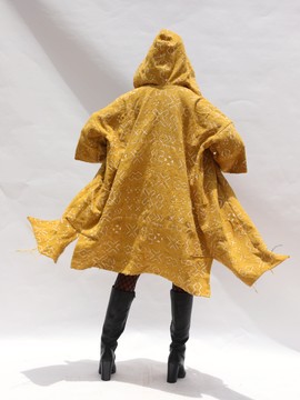 Bow Down Hooded Bogolan Cloak (Pre-Order)