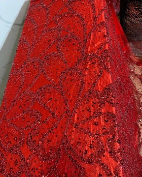 Beaded lace, fabric for wedding, lace for wedding dress, lace   (5 yards )