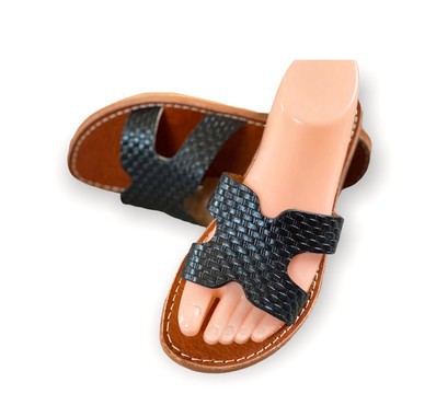 Sandale en cuir véritable haute qualité fait main mode femme