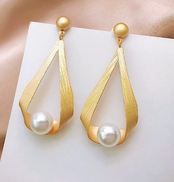 Beautiful pairs of geometric steel earrings