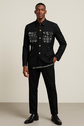Men's Safari jacket men's suit