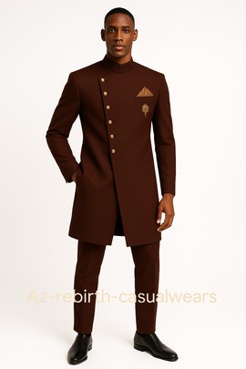 Men's Safari Suit two pieces men's suit