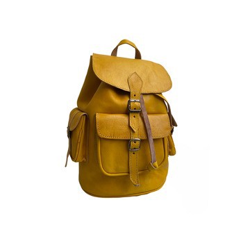 100% handmade high quality genuine leather backpack.