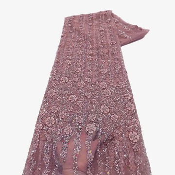 Beaded lace, fabric for wedding, lace for wedding dress, lace   (5 yards )