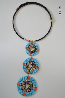 African Maasai Beaded Pendant Necklace | African Tribal Jewelry | One size fits all | Gift for Her