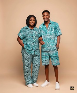 Couple's Turquoise Matching Co-ord Resort Set