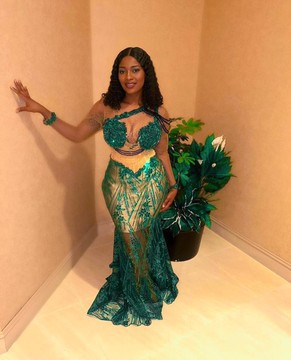 Green wedding dress,Green Party dress,long green dress,green owanbe dress