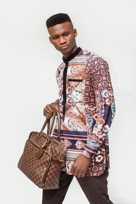 Patterned Shirt, African Print Shirt, Shirt, Long Sleeve Shirt
