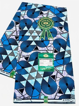 Tissu original haut de gamme en satin de coton wax Vlisco Hollandais / Wax hollandais / Wax Hollandais