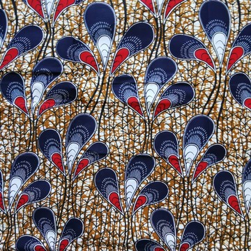 AFRICAN WAX FABRIC COUPON PATTERN