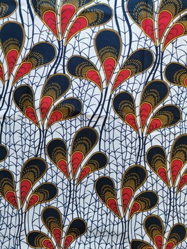 6 YARDS FABRIC WAX ANKARA FABRIC PATTERN: