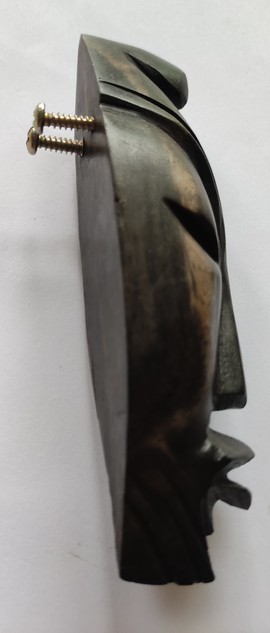 Décapsuleur en bois ébène masque africain - ouvre bouteille