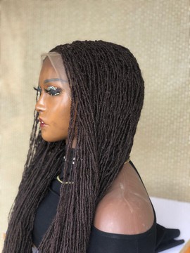 Full lace micro locs, Sisterlocs ,Skinny locs Wig For Black Women