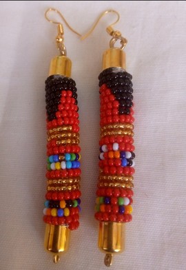Boucles d'oreilles africaines faites à la main/bijoux pour femmes/boucles d'oreilles en perles