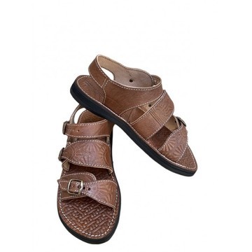 Men's sandal in genuine leather