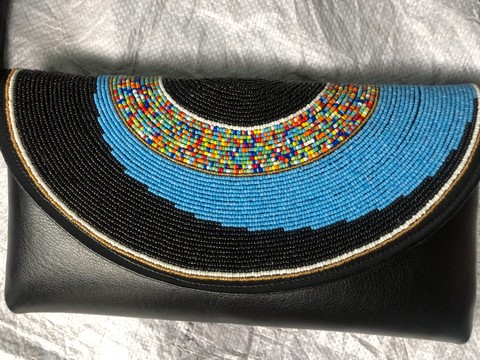 Beaded Clutch bag/evening purse/beaded purse/handmade beaded clutch bag