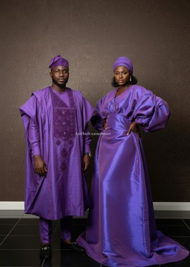 Royal Purple Couple’s Set