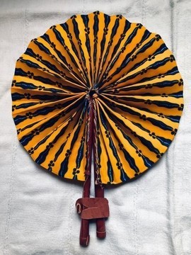 Silvio leather and wax fan