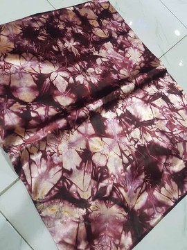 4 Yards Adire Silk Fabric, Nigeria Tribal Dashiki, Nigerian Wedding Dress, Adire Tie Dye Fabric