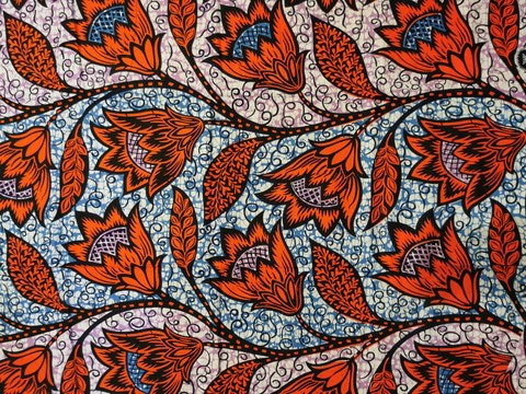 Tissu wax africain Ankara fabric imprimée wax motif: