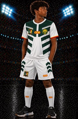 Ensemble maillot et Short Football Cameroun enfant 3/4 ans