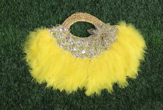 African Feather Hand fan, Brides Hand fan, Wedding Bridal Hand Fan, Traditional Wedding fan